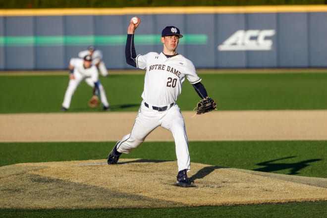 Notre Dame Fighting Irish baseball pitcher Tanner Kohlhepp