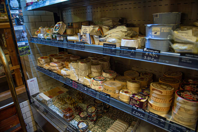 Developing the right menu for the players and food options in Dublin will be a big part of the week. This is a picture from one of many cheese shops in the City Center of Dublin.