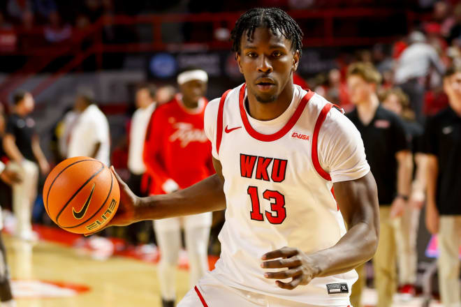 WKU senior forward BJ Marable during the Hilltopper's game against EKU