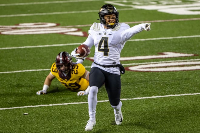Rondale Moore made his 2020 season debut at Minnesota.