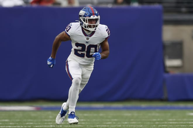 Former Notre Dame star and New York Giants DB Julian Love make his NFL mark