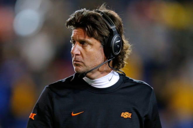 Oklahoma State head coach Mike Gundy