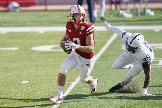 Redshirt freshman Nebraska quarterback Luke McCaffrey. 