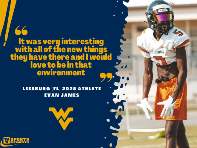 James put on a show at the West Virginia Mountaineers 7-on-7 tournament.