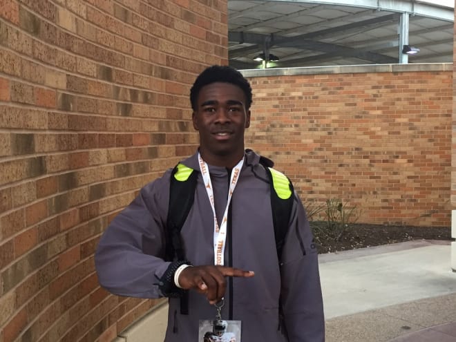 Justin Watkins committed to Texas during a visit on Saturday.