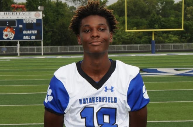 Tyrese Grant excelled at WR and DB as a junior last season at Daingerfield, Texas.