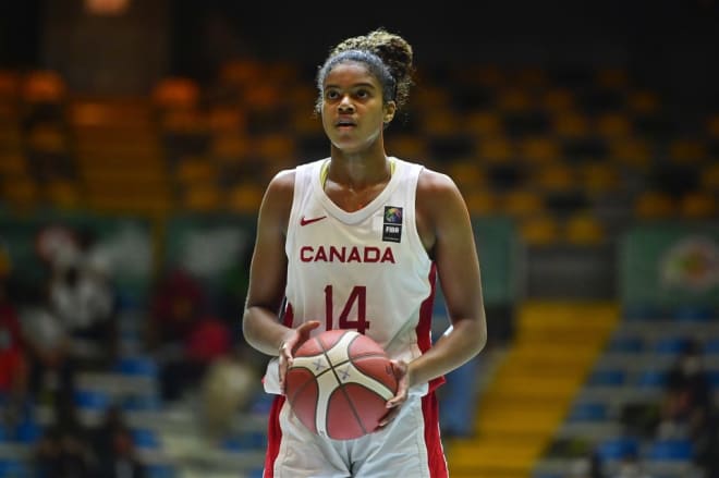 Cassandre Prosper has represented Team Canada along the way to eventually landing at Notre Dame.