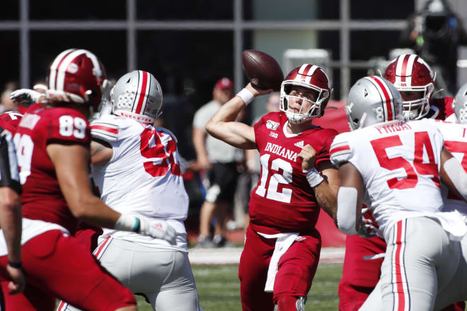 Indiana quarterback Peyton Ramsey attempts a pass against No. 6 Ohio State. (USA Today Images) 