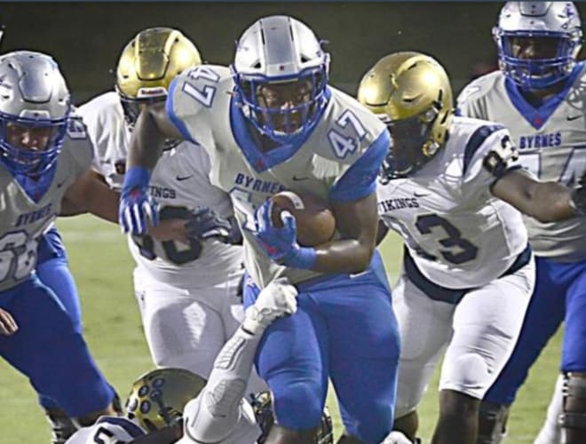 Byrnes running back Rahjai Harris made his verbal commitment to East Carolina on Saturday.