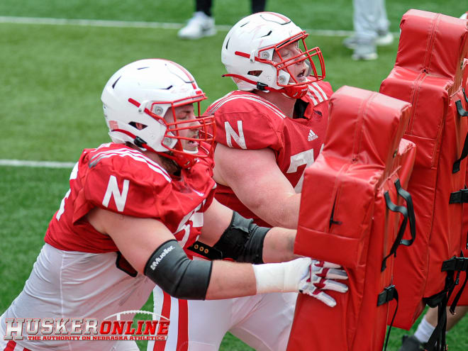 Matt Sichterman (70) has waited four years for his chance, and now he's a frontrunner to win Nebraska's starting right guard job.