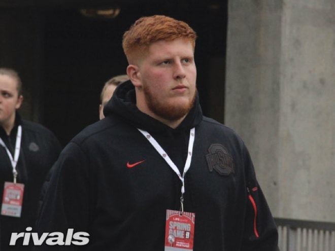 Three-star offensive lineman Luke Hamilton visited Wisconsin for the first time on Tuesday. 