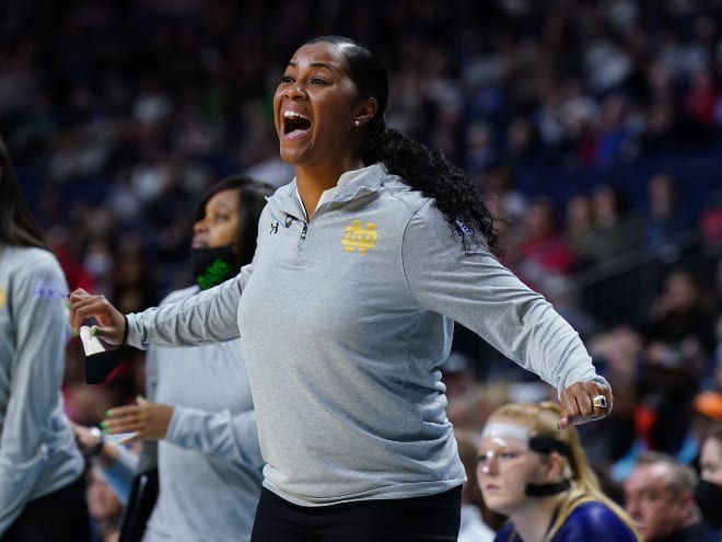 Notre Dame women's basketball head coach Niele Ivey will coach the Irish in her hometown of St. Louis on Nov. 12.