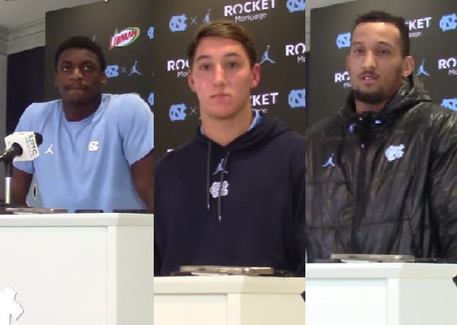 Our report from Tuesday's interviews with UNC defensive players Tony Grimes, Will Hardy, and Noah Taylor.