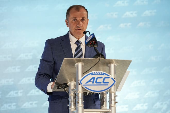 Jim Phillips at ACC Media Days in Charlotte.