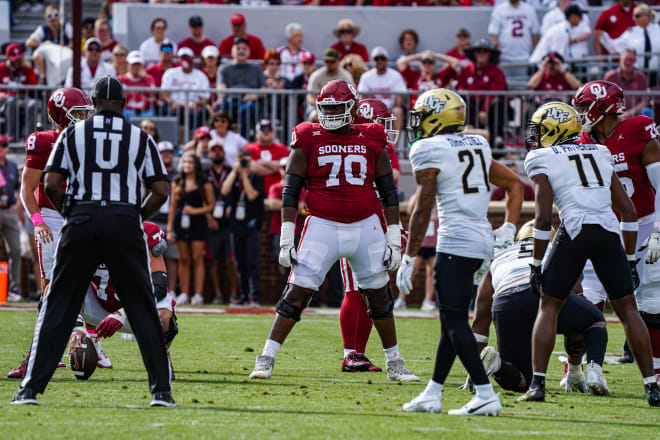 Cayden Green prepares for a snap during his first start on Oct. 21