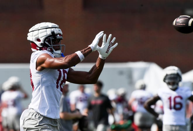 Alabama freshman receiver Caleb Odom. Photo | Gary Cosby Jr.-Tuscaloosa News / USA TODAY NETWORK