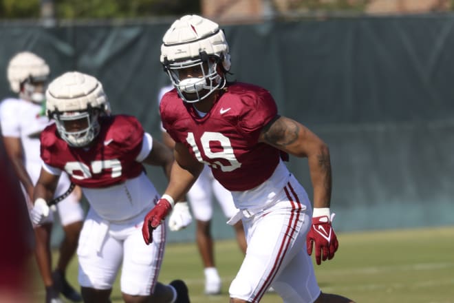 Alabama linebacker Keanu Koht (19). Photo | Alabama Athletics