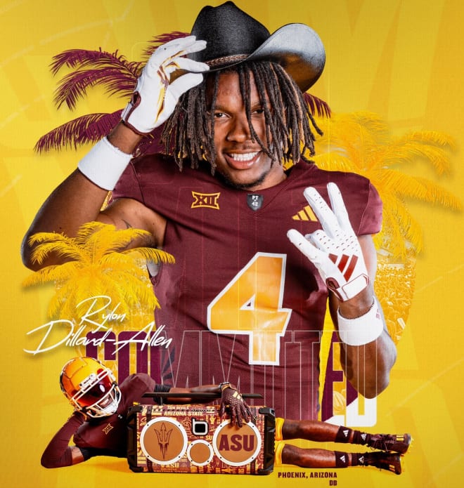 The defensive back is Arizona State's first local pledge of the 2025 class (Rylon Dillard-Allen Twitter)