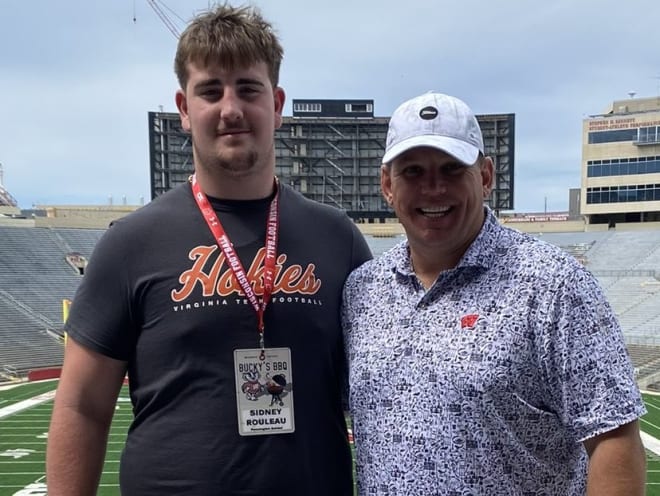 Wisconsin hosted 2027 offensive tackle Sidney Rouleau on Saturday.