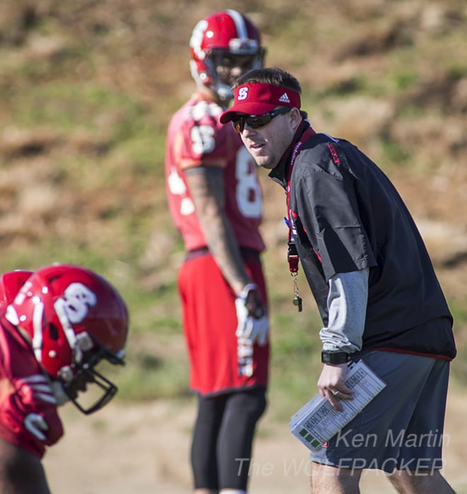 Prior to his lone season as head coach at Appalachian State, Eliah Drinkwitz served as the offensive coordinator at NC State for three seasons.