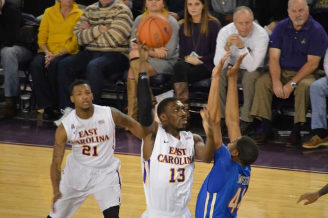 East Carolina senior Michel Nzege hopes to add to his Pirate basketball resume' this season.