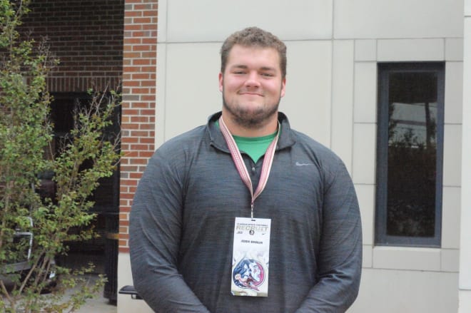 Four-star prospect Joshua Braun liked what he saw from new FSU OL coach Randy Clements.
