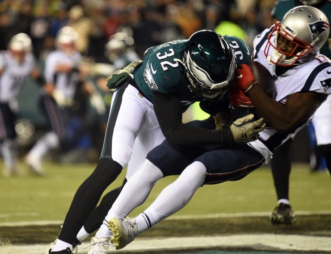 Douglas and Eagles fell to the Patriots on Sunday.