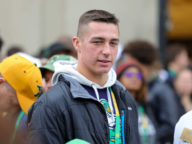 2024 four-star defender Garrett Stover has visited Notre Dame twice. 