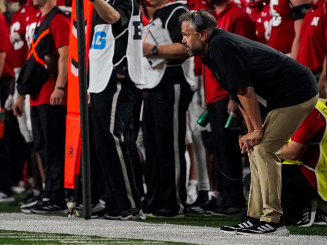 Nebraska football coach Matt Rhule