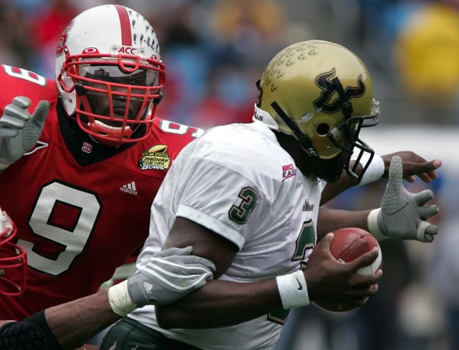 NC State Wolfpack football defensive end Mario Williams