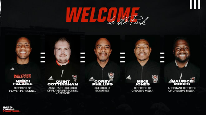 NC State Wolfpack football recruiting staff