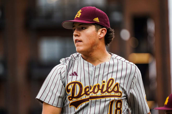 Jacob Tobias had a team-high 4 RBI's in the win (ASU Baseball Twitter Photo)