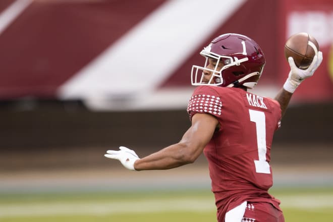 Wide receiver Branden Mack saw some time at quarterback Saturday. He played the position at Cheltenham High School and gave freshman Kamal Gray a breather in the Owls' 28-3 loss to ECU. 