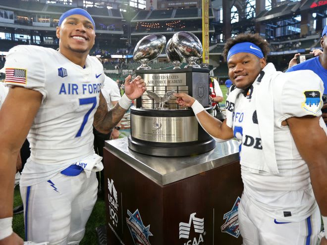 For the Air Force Falcons, the smiles and Trophy say it all 