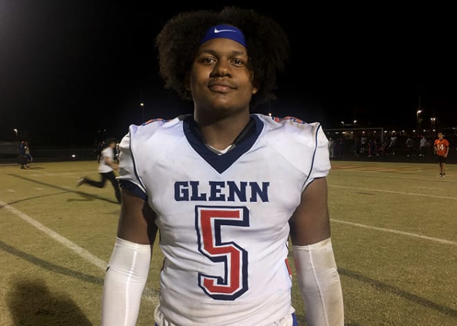 Kernersville (N.C.) Glenn junior defensive end Jahvaree Ritzie is ranked No. 111 overall by Rivals.com in the class of 2021.
