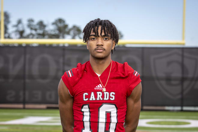 Three-star cornerback Tymir Brown from Jacksonville (N.C.) High was at NC State Wolfpack football's junior day Jan. 19.