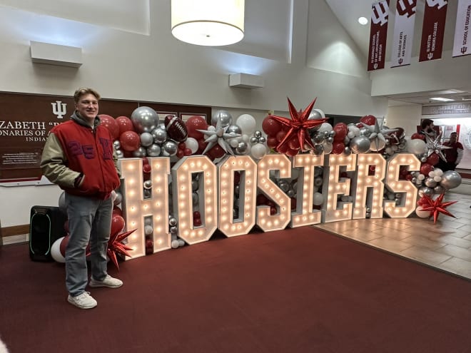Andrew Barker at the Bloomington campus on a visit last fall.  (Andrew Barker)