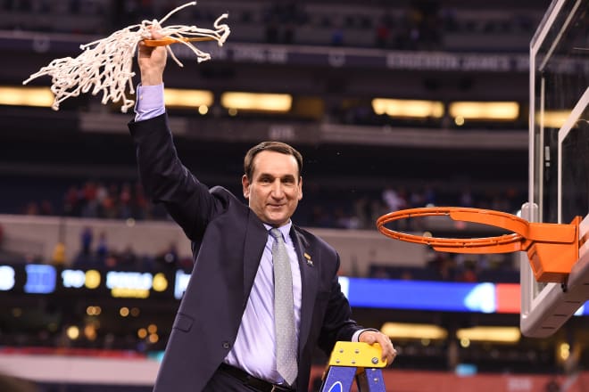 Duke coach Mike Krzyzewski