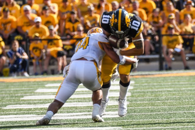 True freshman Arland Bruce IV had his first career reception against Kent State on Saturday.