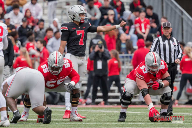 Ohio State, and players, honor Dwayne Haskins at their spring game