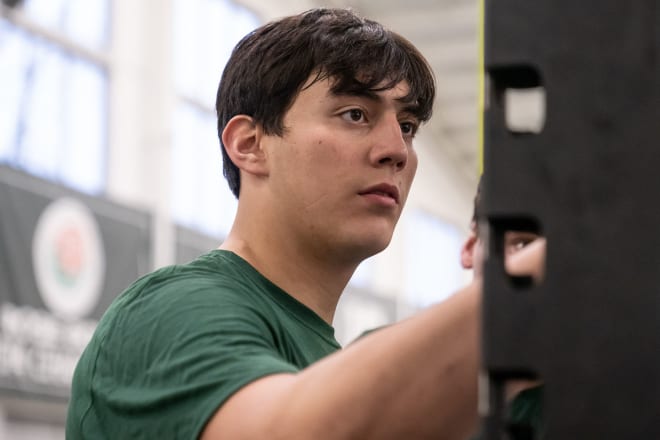 Michigan State's Stanton Ramil at winter workouts