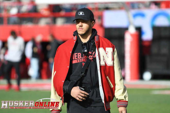 Nebraska QB Adrian Martinez. 