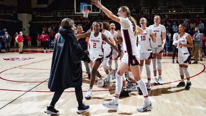 VanDerveer was honored for the one-year anniversary of breaking the all-time wins record. 