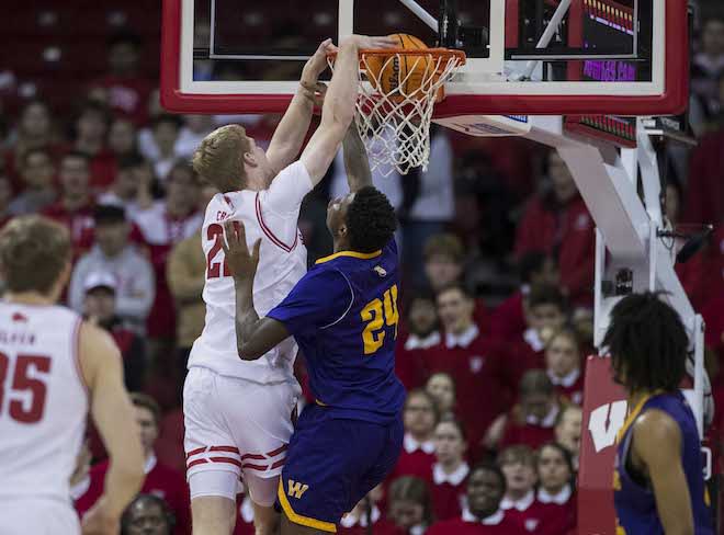 Hepburn, Crowl Display Their Unique Value To Wisconsin Against Leathernecks