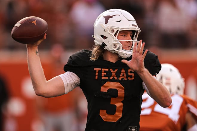 Jersey Numbers of Texas Longhorns Football Newcomers Quinn Ewers