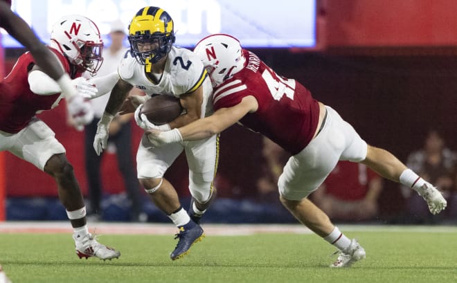 Nebraska inside linebacker Nick Henrich