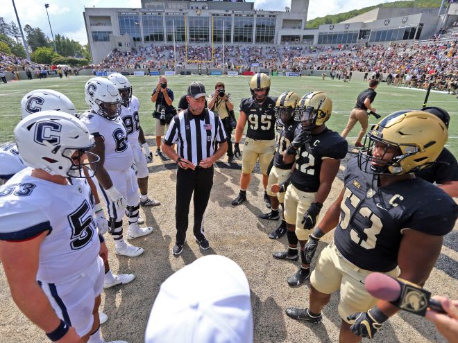 The only time the game was even, was at the opening coin toss