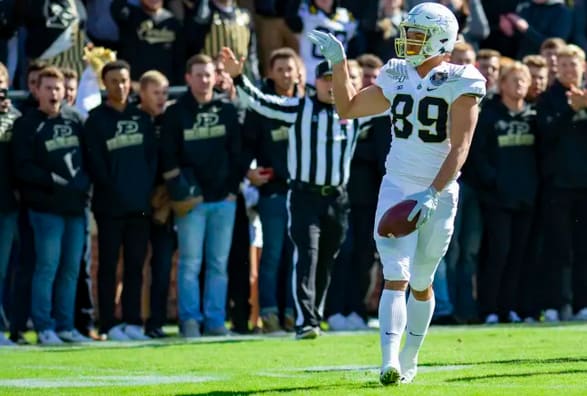 Purdue will miss Brycen Hopkins, who was the 2019 Big Ten Tight End of the Year.