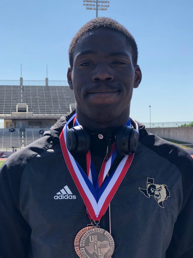 South Oak Cliff OLB Steven Parker helped lead the Golden Bears to regionals in track this year