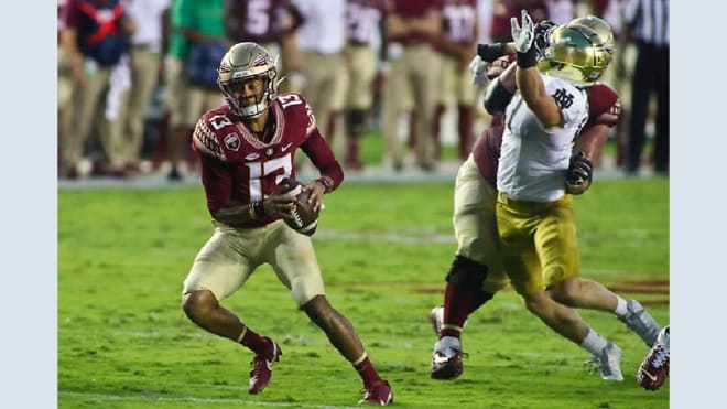 Florida State redshirt junior Jordan Travis has an 8-6 record as the Seminoles' starting quarterback, including losses in 2020 and 2021 to Brian Kelly-coached Notre Dame. Next Sunday's season opener for LSU vs. the Seminoles in New Orleans marks Kelly's debut as the Tigers' head coach.